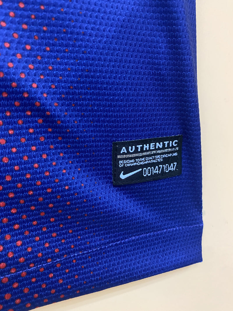 Camisa I Barcelona Retrô | 12/13 Nike - Vermelha e Azul