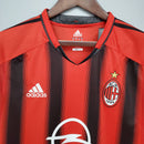 Camisa I Milan Retrô | 04/05 Adidas - Vermelha e Preta