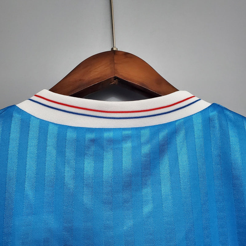Camisa II Olympique de Marseille Retrô | 1990 Adidas - Azul