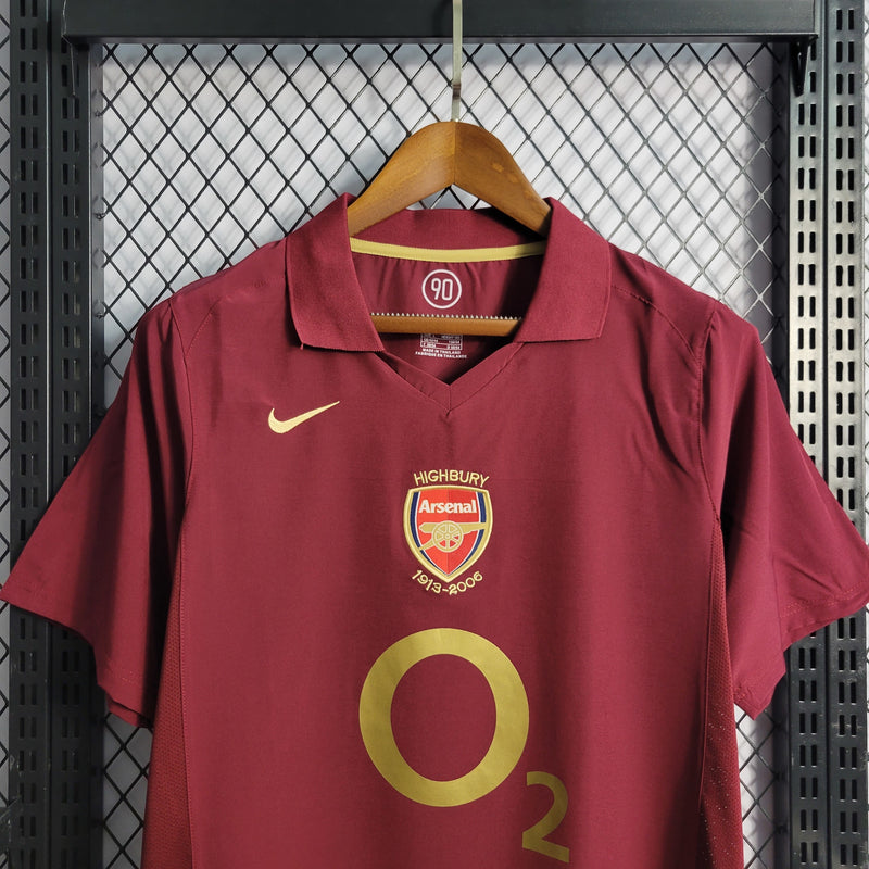 Camisa I Arsenal Retrô | 05/06 Nike - Vermelha