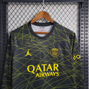 Camisa IV PSG | 22/23 Torcedor Jordan - Preta e Amarela - Manga Longa
