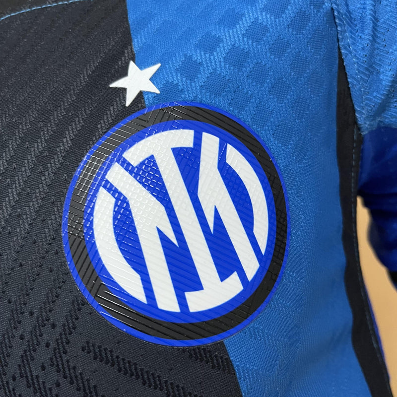 Camisa I Inter de Milão | 22/23 Modelo Jogador Nike - Azul e Preta