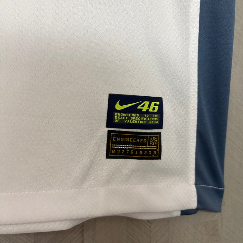 Camisa Valentino Rossi x Inter de Milão | 24/25 Torcedor Nike - Branca Azul e Verde