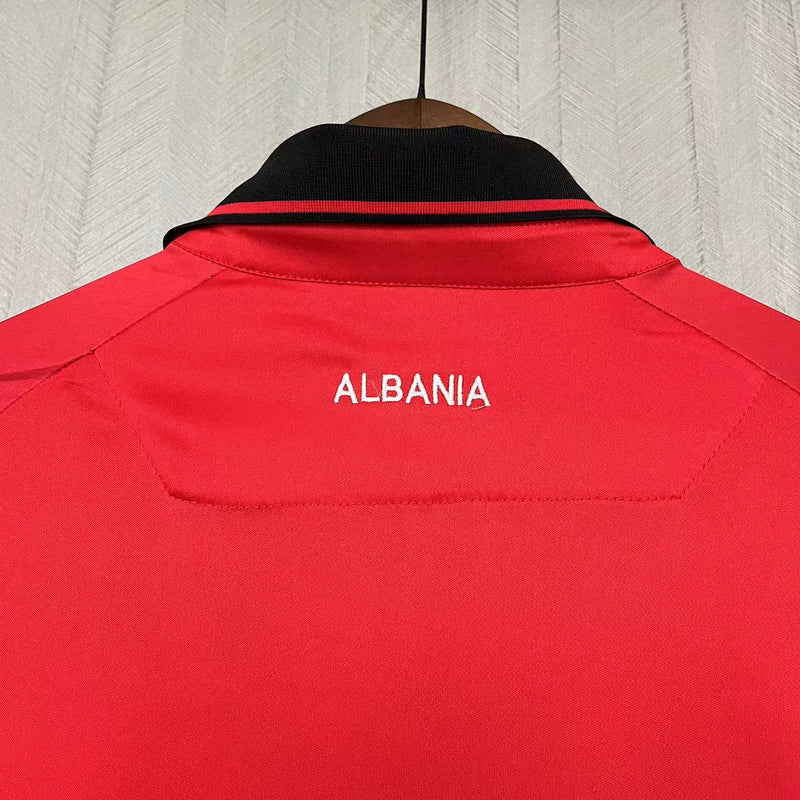 Camisa I Albânia | 23/24 Torcedor Macron - Vermelha