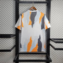 Camisa Pré Jogo Real Madrid | 24/25 Torcedor Adidas - Branca Laranja e Cinza