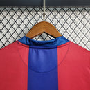 Camisa I Barcelona Retrô | 07/08 Nike - Vermelha e Azul