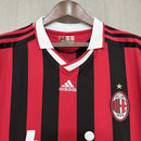 Camisa I Milan Retrô | 09/10 Adidas - Vermelha e Preta
