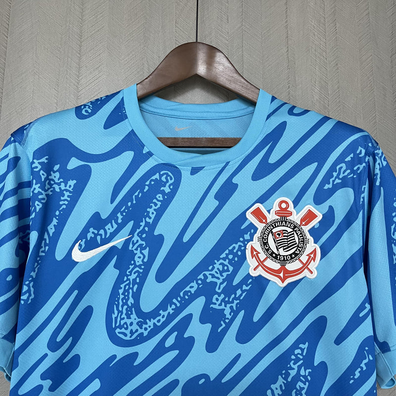 Camisa Goleiro Corinthians | 24/25 Torcedor Nike - Azul