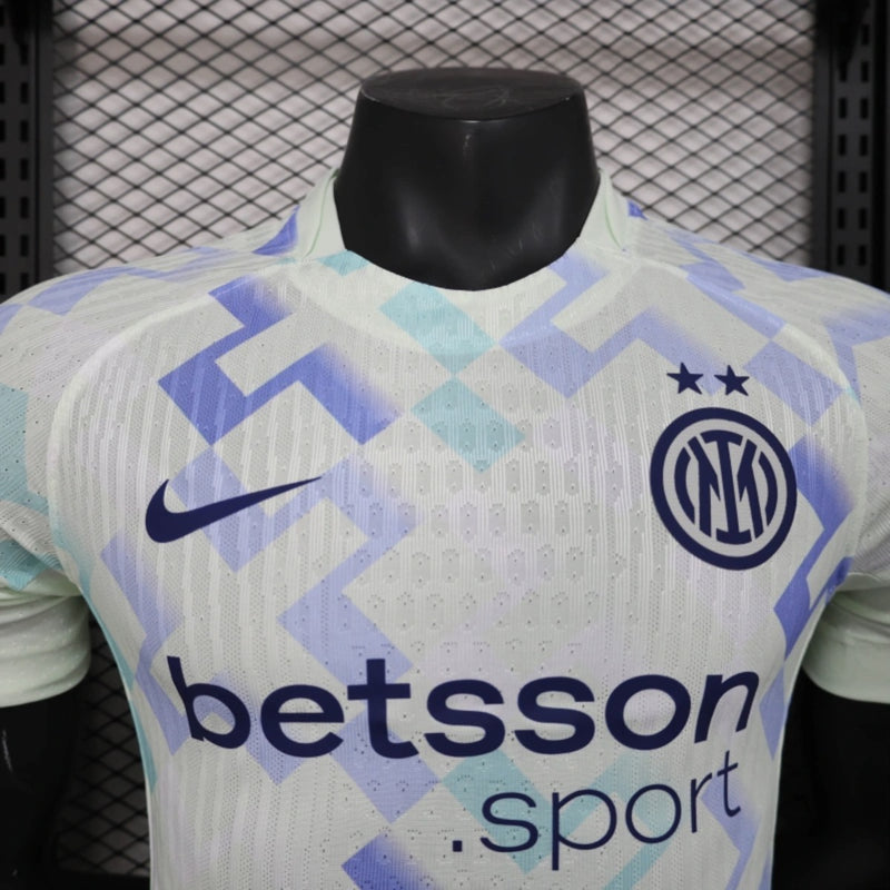 Camisa II Inter de Milão | 25/26 Modelo Jogador Nike - Branca e Azul