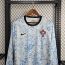 Camisa II Portugal | 2024 Torcedor Nike - Azul Branca e Preta - Manga Longa