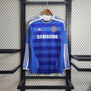 Camisa I Chelsea Retrô | 11/12 Adidas - Azul e Branca - Manga Longa