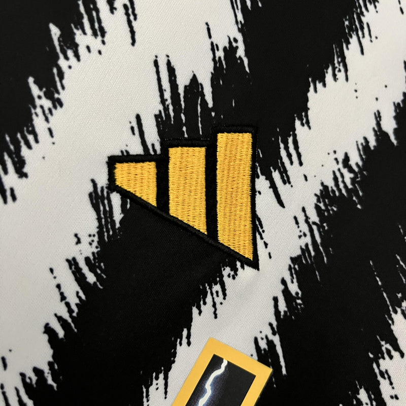 Camisa I Juventus | 23/24 Torcedor Adidas - Preta Branca e Amarela