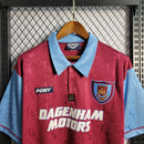 Camisa I West Ham Retrô | 95/97 Pony - Vermelha e Azul