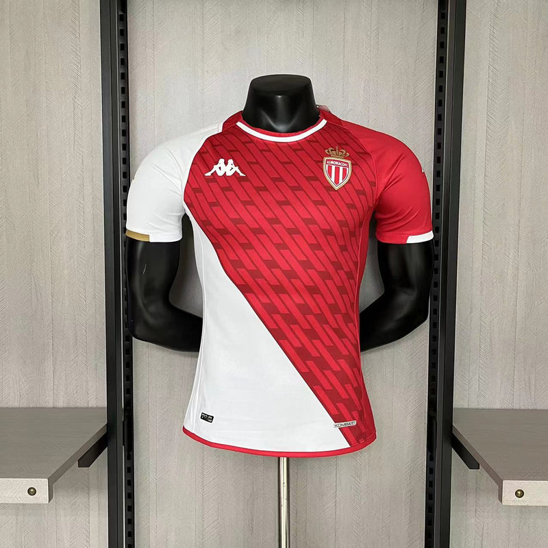 Camisa I Monaco | 23/24 Modelo Jogador Kappa - Vermelha e Branca