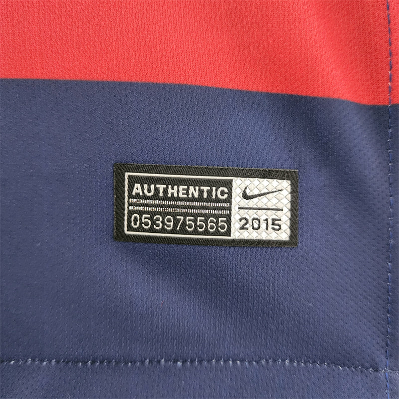 Camisa I Barcelona Retrô | 15/16 Torcedor Nike - Vermelha e Azul