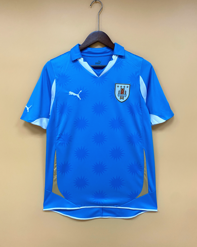 Camisa I Uruguai Retrô | 2010 Puma - Azul