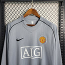Camisa Goleiro Manchester United Retrô | 07/08 Nike - Cinza - Manga Longa