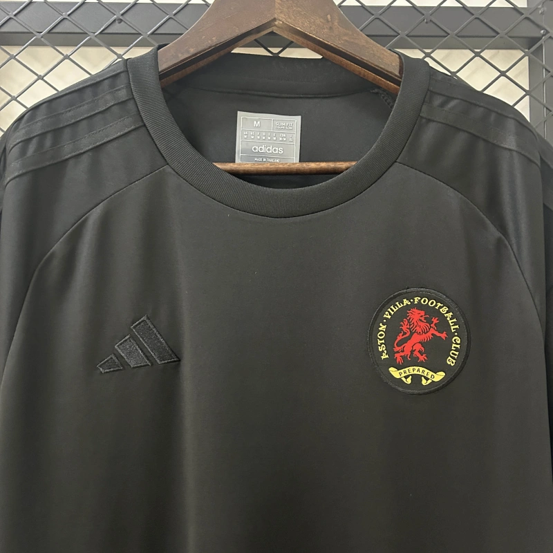 Camisa Aniversário Aston Villa | 25/26 Modelo Jogador Adidas - Preta