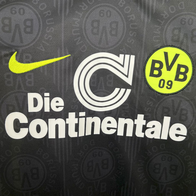 Camisa II Borussia Dortmund Retrô | 96/97 Nike - Preta e Amarela