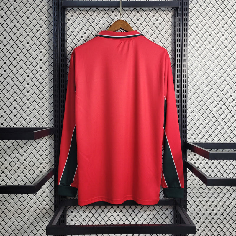 Camisa III Marrocos Retrô | 1998 Puma - Vermelha e Verde - Manga Longa