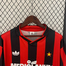 Camisa I Milan Retrô | 91/92 Adidas - Vermelha e Preta