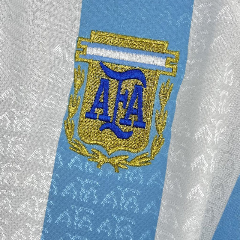 Camisa I Argentina Retrô | 1996 Adidas - Azul e Branca
