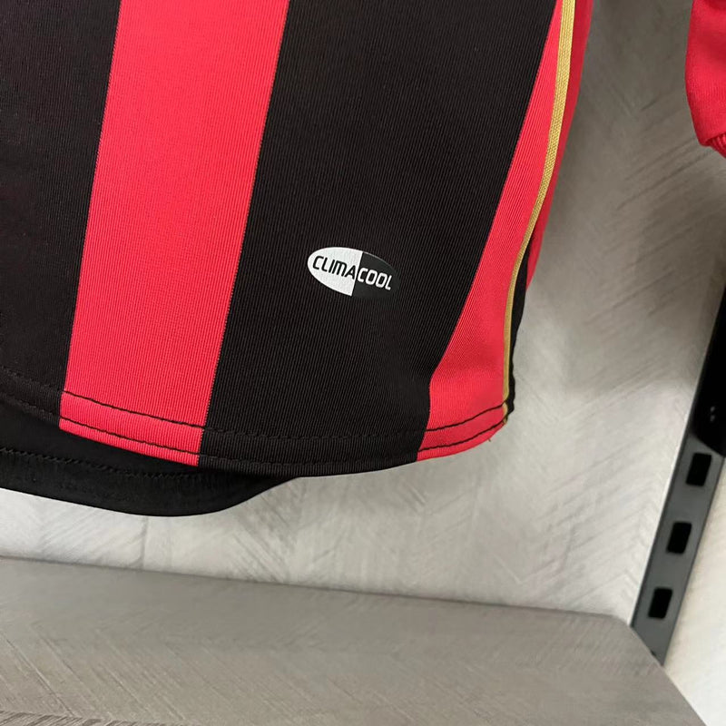 Camisa I Milan Retrô | 06/07 Torcedor Adidas - Vermelha e Preta - Manga Longa
