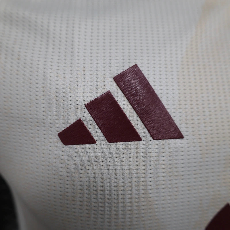 Camisa II Roma | 24/25 Modelo Jogador Adidas - Branca e Laranja