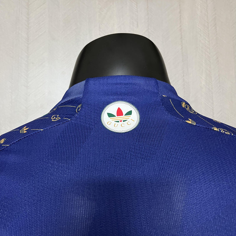 Camisa Gucci x Real Madrid | 24/25 Modelo Jogador Adidas - Azul