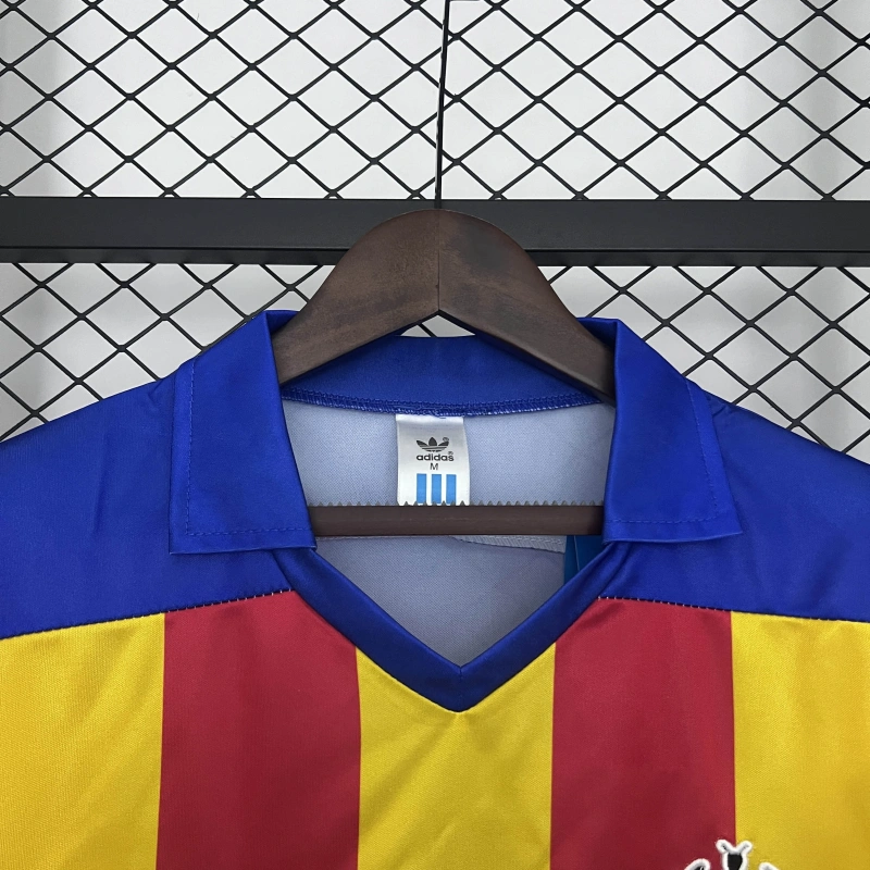 Camisa II Valencia Retrô | 80/81 Adidas - Vermelha e Amarela