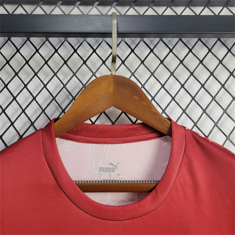 Camisa Pré Jogo Marrocos | 24/25 Torcedor Puma - Vermelha e Verde
