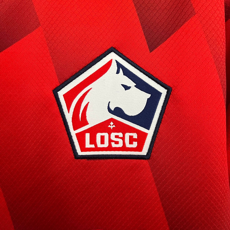 Camisa I Lille | 25/26 Torcedor New Balance - Vermelha