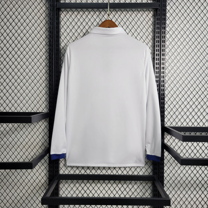 Camisa I Real Madrid Retrô | 16/17 Adidas - Rosa - Manga Longa