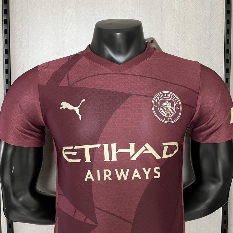 Camisa III Manchester City | 24/25 Modelo Jogador Puma - Bordô