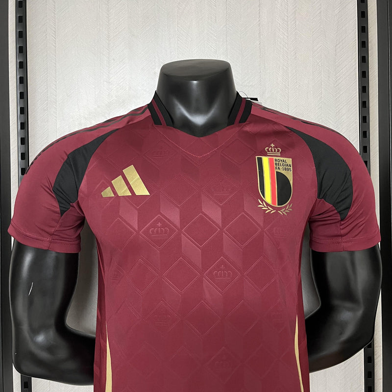Camisa I Bélgica | 2024 Modelo Jogador Adidas - Vinho