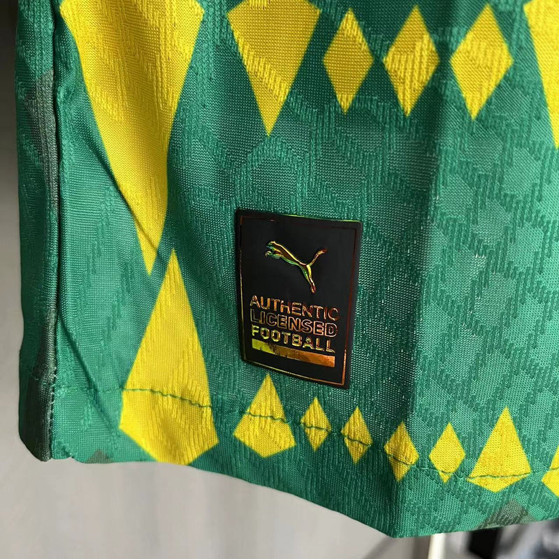 Camisa Pré Jogo Senegal | 23/24 Modelo Jogador Puma - Verde Vermelha e Amarela