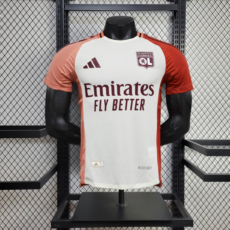 Camisa III Lyon | 24/25 Modelo Jogador Adidas - Branca e Vermelha