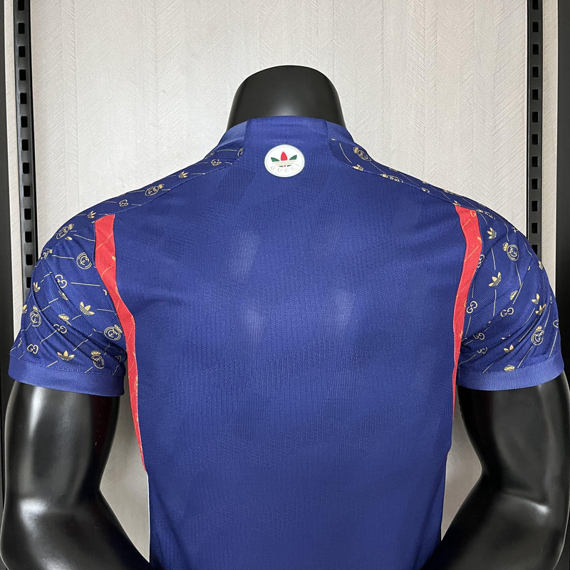 Camisa Gucci x Real Madrid | 24/25 Modelo Jogador Adidas - Azul