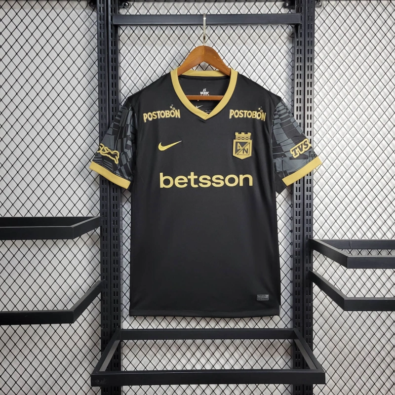 Camisa II Atlético Nacional | 25/26 Torcedor Nike - Preta e Dourada