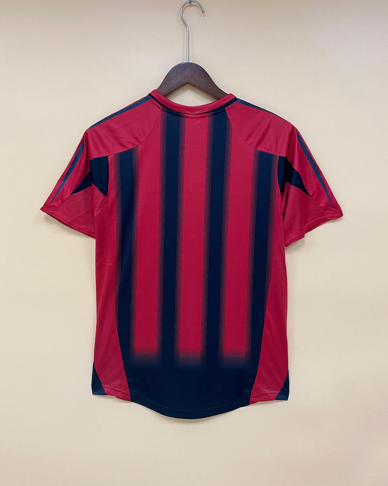 Camisa I Milan Retrô | 04/05 Torcedor Adidas - Vermelha e Preta