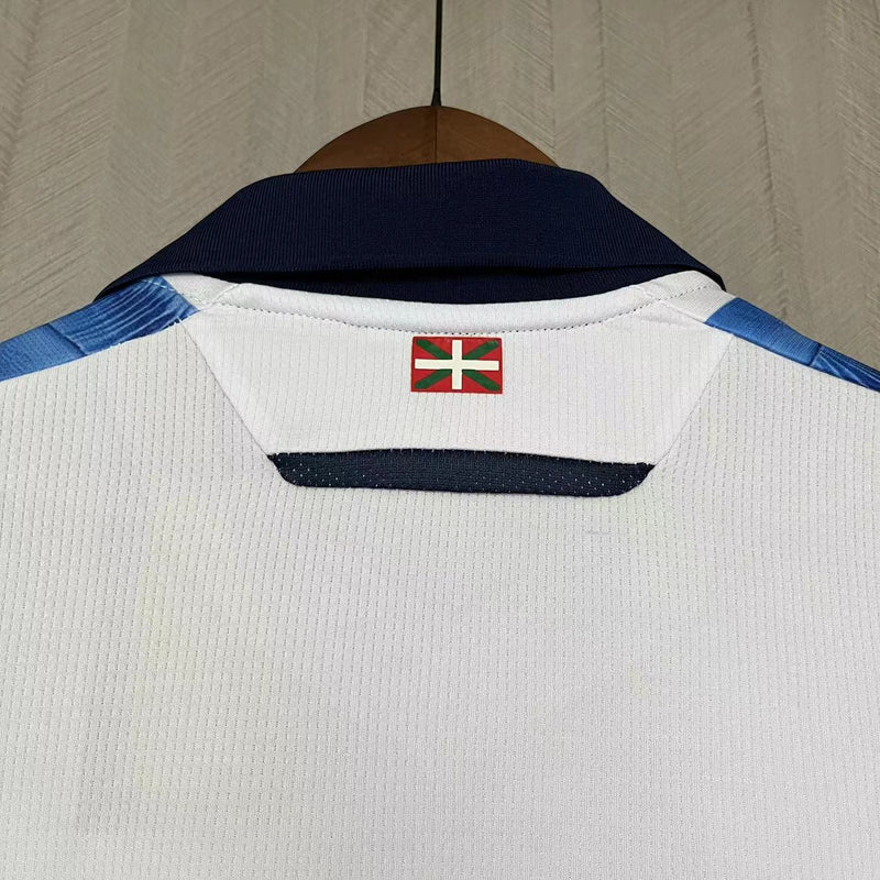 Camisa I Real Sociedad | 23/24 Torcedor Macron - Branca e Azul