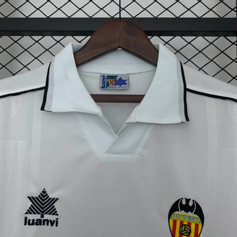 Camisa I Valencia Retrô | 96/97 Luanvi - Branca