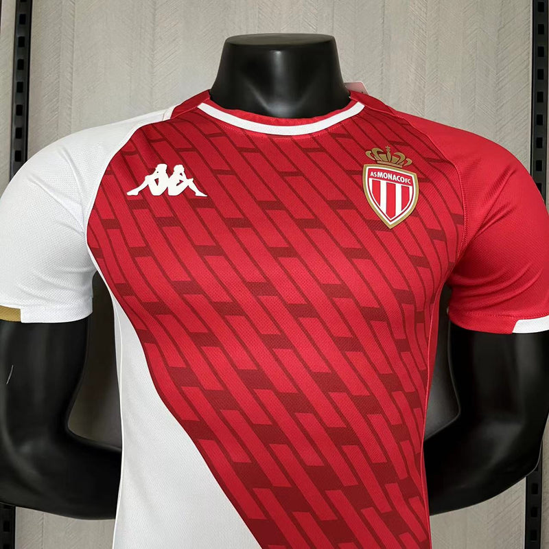 Camisa I Monaco | 23/24 Modelo Jogador Kappa - Vermelha e Branca