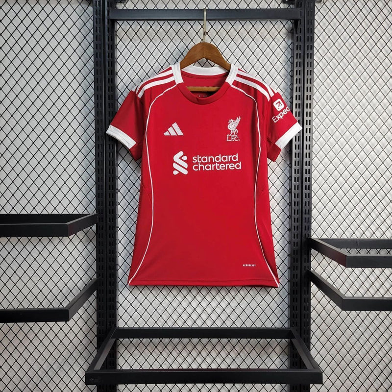Camisa I Liverpool | 25/26 Torcedor Adidas - Vermelha - Feminina
