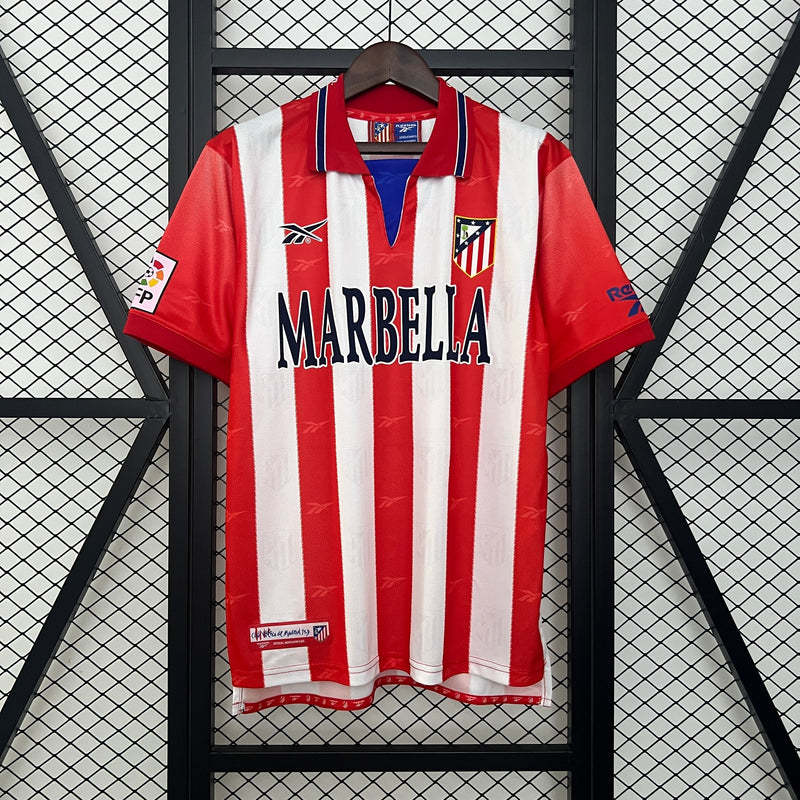 Camisa I Atlético de Madrid Retrô | 98/99 Reebok - Vermelha e Branca