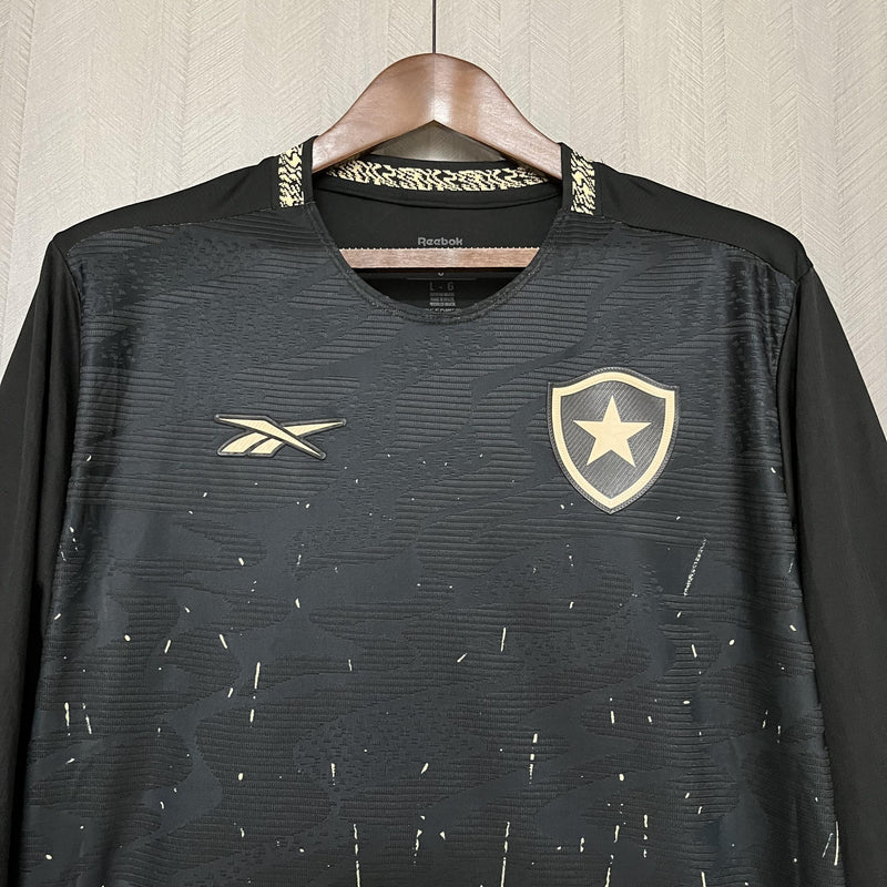 Camisa II Botafogo | 24/25 Torcedor Reebok - Preta - Manga Longa