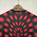 Camisa Pré Jogo Flamengo | 25/26 Torcedor Adidas - Preta e Vermelha (Patrocínios)