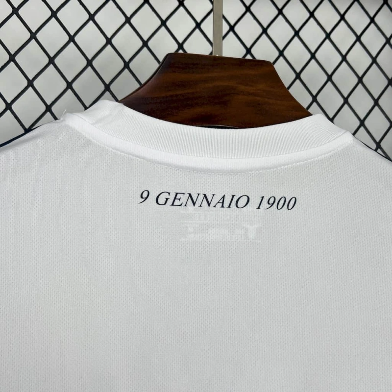Camisa Aniversário Lazio | 24/25 Torcedor Mizuno - Branca e Azul