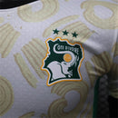 Camisa II Costa do Marfim | 2024 Modelo Jogador Puma - Branca e Verde