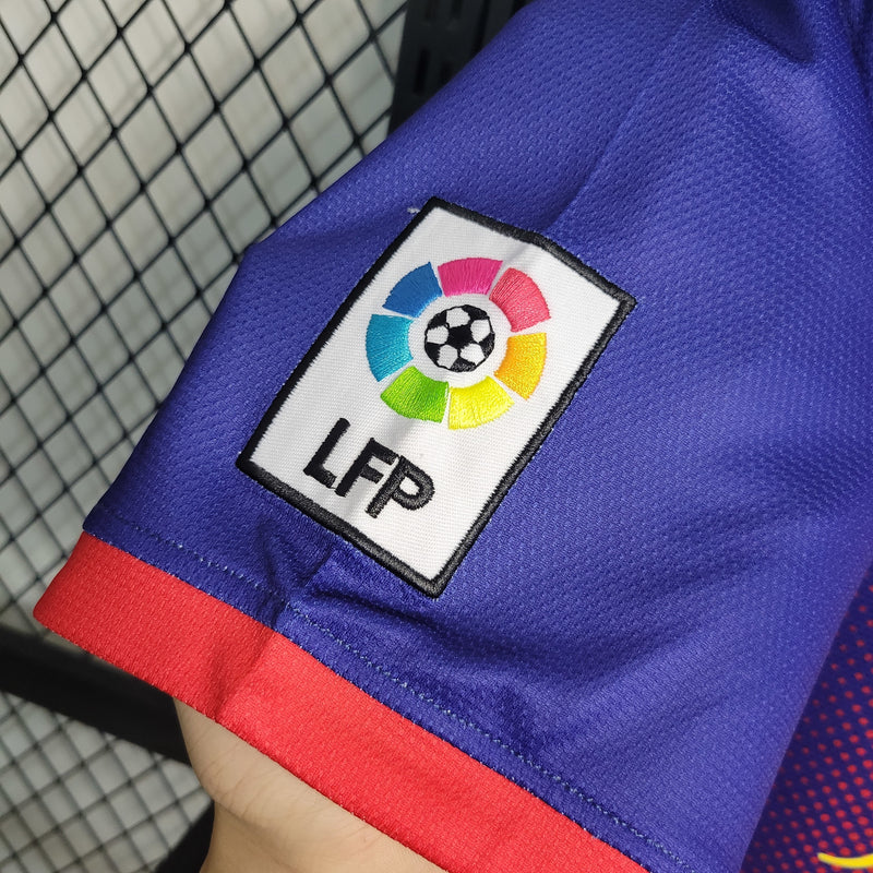 Camisa I Barcelona Retrô | 12/13 Nike - Vermelha e Azul